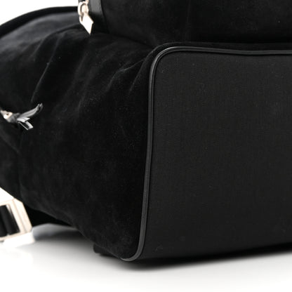 Saint Laurent Suede City Backpack Black 9 of 11
