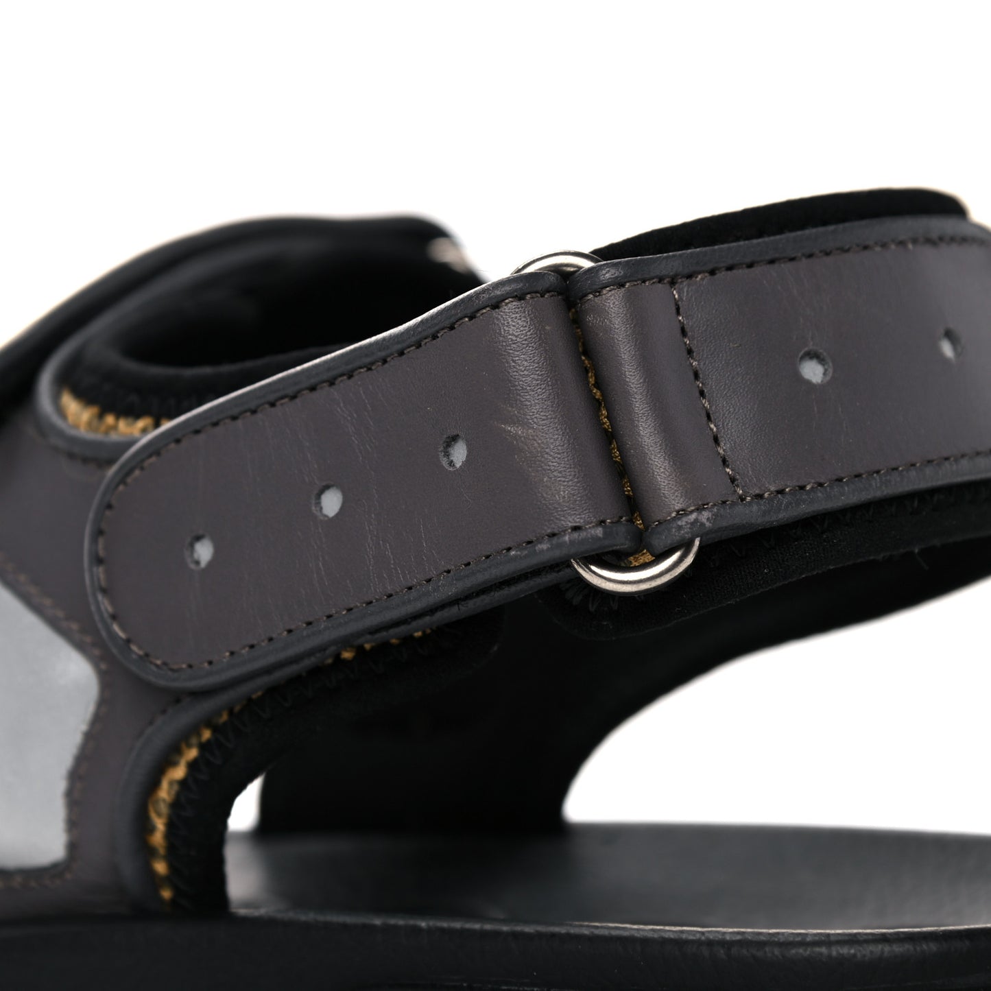 X SEGA Nappa Mesh Mens Aguru Sandals 9 Loess Black