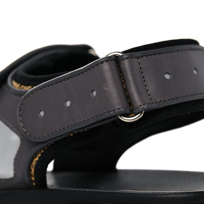 Gucci X SEGA Nappa Mesh Mens Aguru Sandals 9 Loess Black 10 of 10