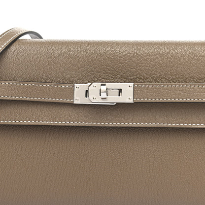 Hermes Chevre Mysore Kelly To Go Wallet Etoupe 6 of 10