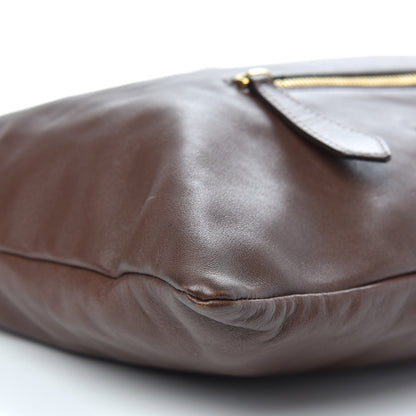 Burberry Soft Calfskin House Check Big Crush Tote Brown Ochre 9 of 12