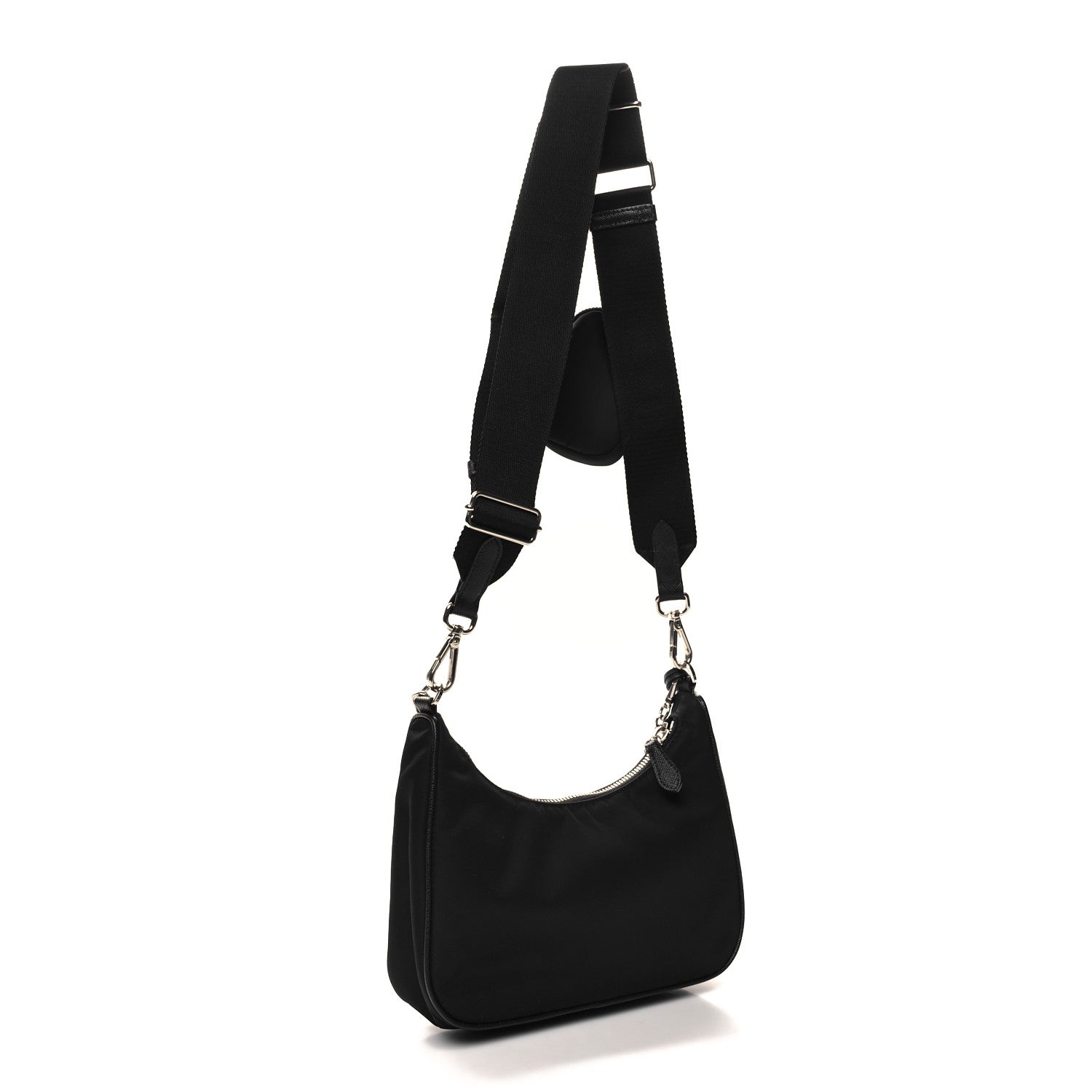 Prada Re-Nylon Saffiano Re-Edition 2005 Shoulder Bag Black 3 of 10