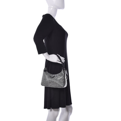 Prada Satin Crystal Mini Re-Edition 2000 Bag Cristal 2 of 9