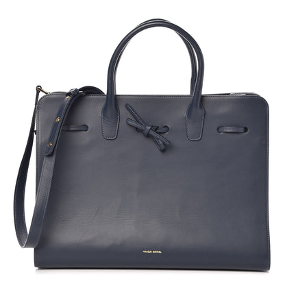 Mansur Gavriel Calfskin Large Sun Bag Blu 1 of 10