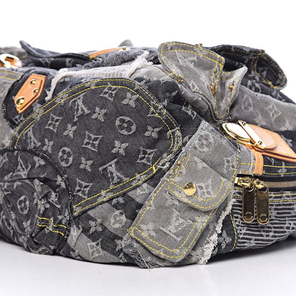 Louis Vuitton Denim Patchwork Bowly Black 11 of 13