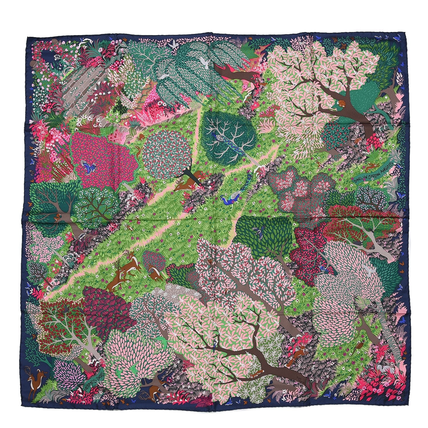 Hermes Silk Dans Un Jardin Anglais Scarf 90 1 of 4