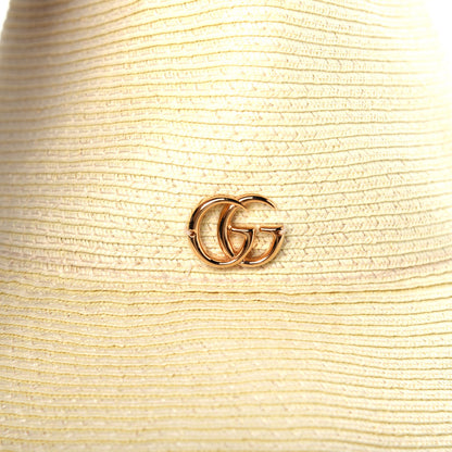 Gucci Raffia Double G Hat Ivory 6 of 9