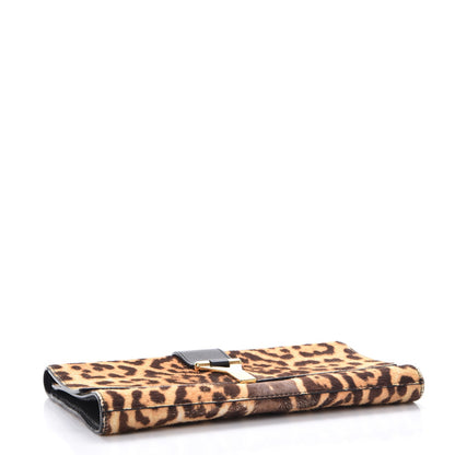 Saint Laurent Pony Hair Leopard Print Y Ligne Clutch 7 of 9