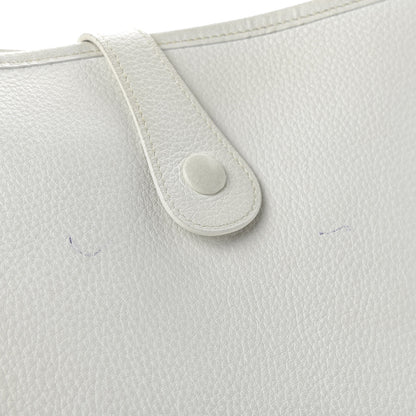 Hermes Taurillon Clemence Evelyne GM White 15 of 15