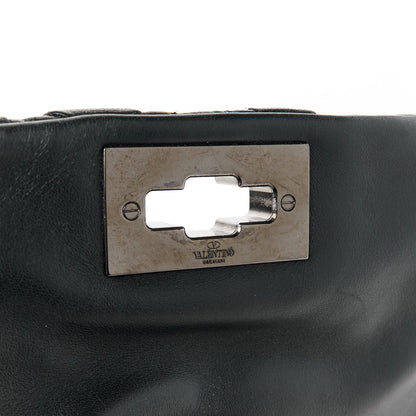 Valentino Garavani Nappa Medium Spikeme Shoulder Bag Black 8 of 11