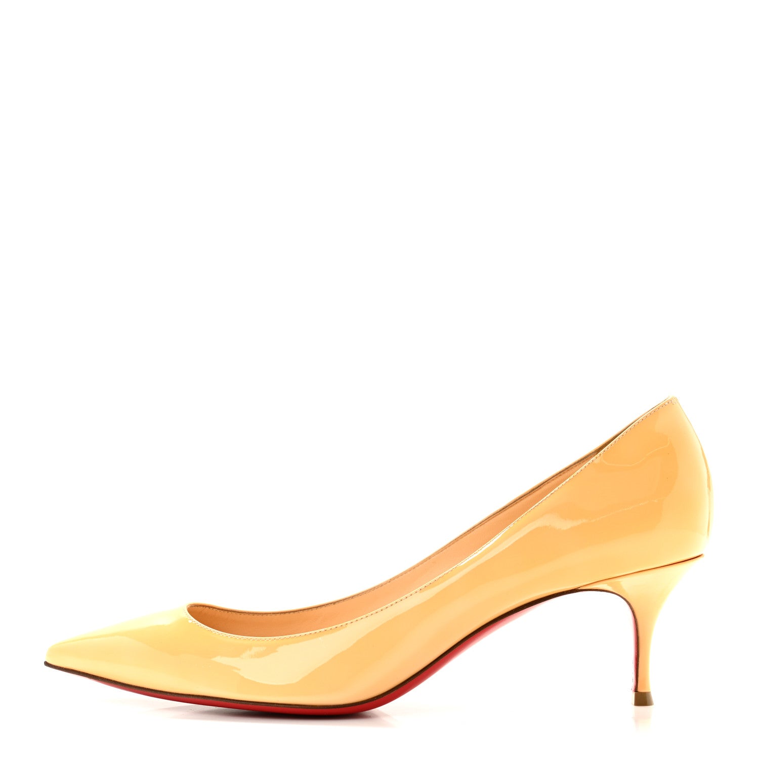 Christian Louboutin Patent Pigalle Follies 55 Pumps 39 Poudre 1 of 8