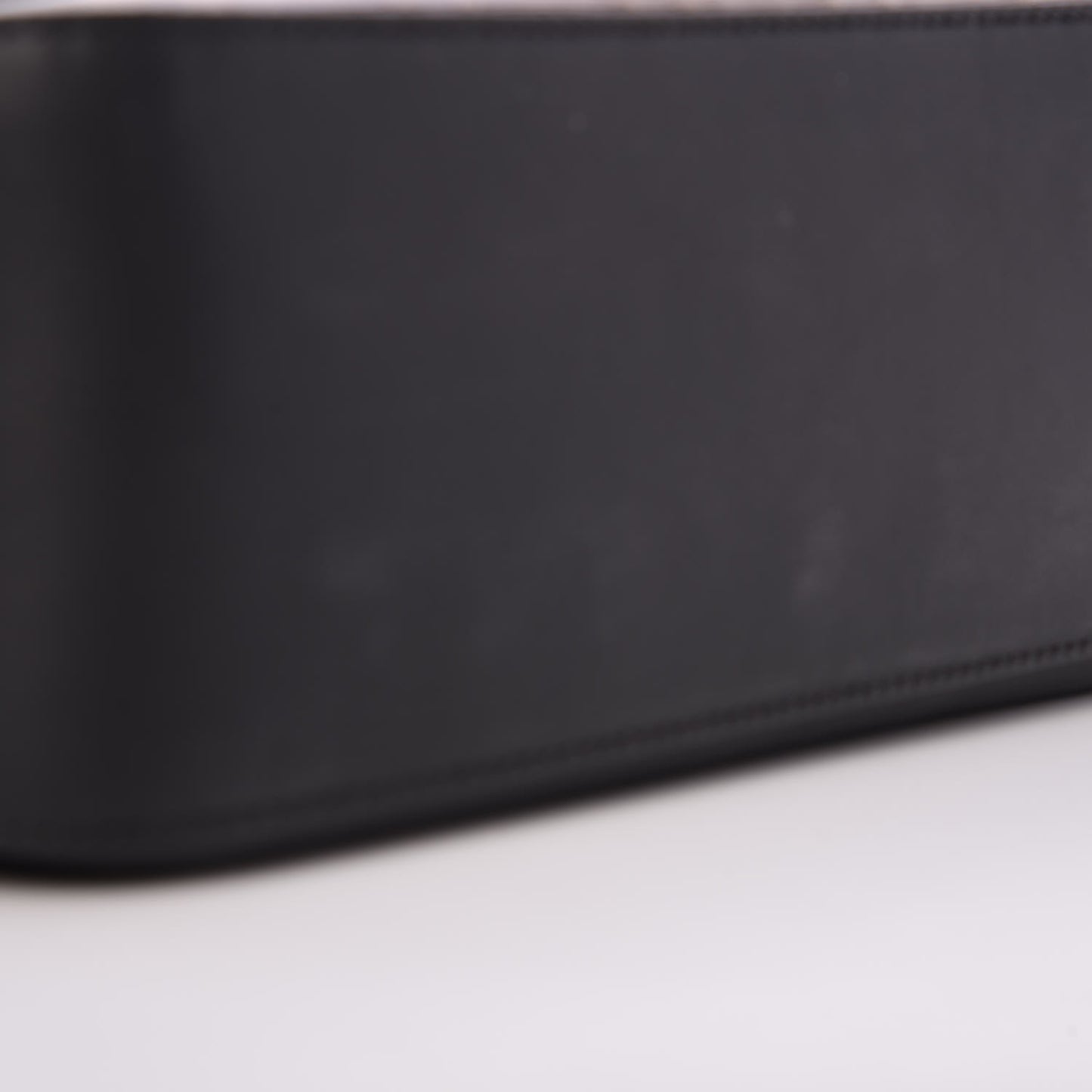 Vitello Grace Glazed Fabric FF 1974 Double F Shoulder Bag Black Mogano Panna