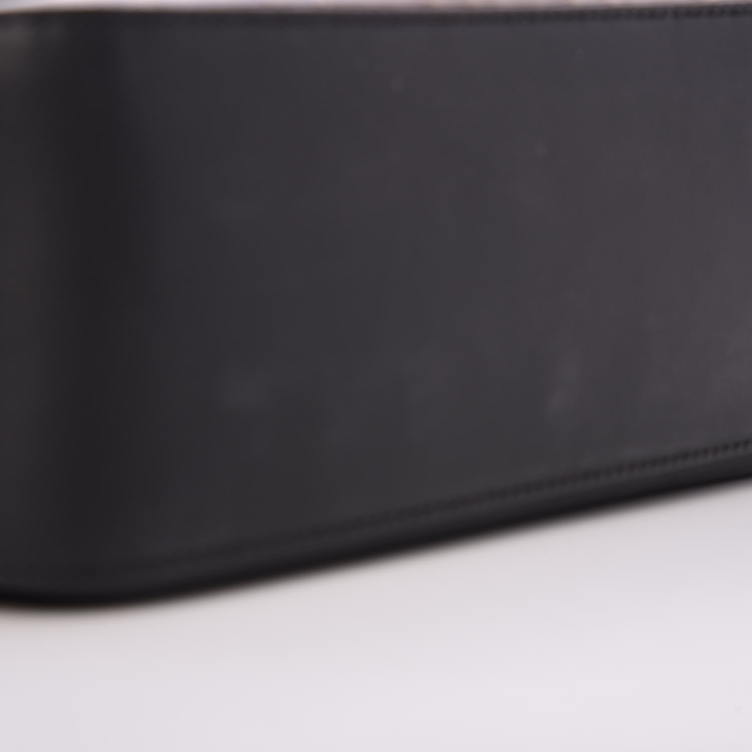Fendi Vitello Grace Glazed Fabric FF 1974 Double F Shoulder Bag Black Mogano Panna 6 of 6