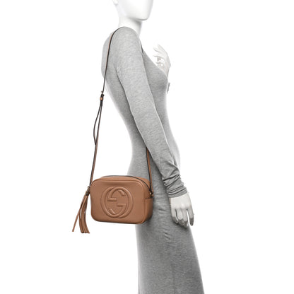 Gucci Pebbled Calfskin Small Soho Disco Bag Camelia 2 of 11