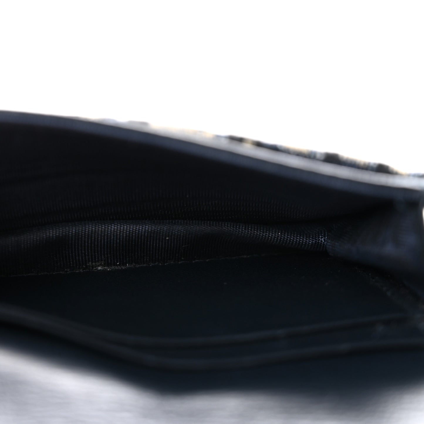Oblique Saddle Card Holder Blue