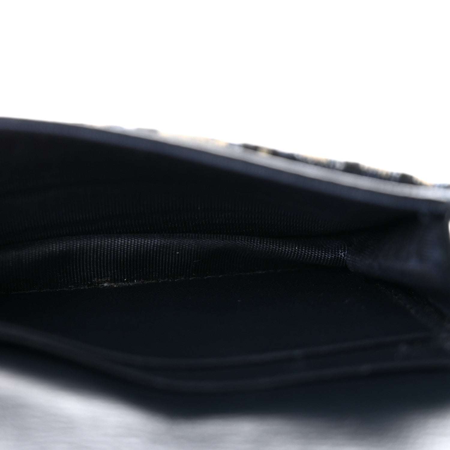 Christian Dior Oblique Saddle Card Holder Blue 5 of 9