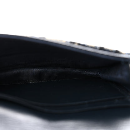 Christian Dior Oblique Saddle Card Holder Blue 5 of 9