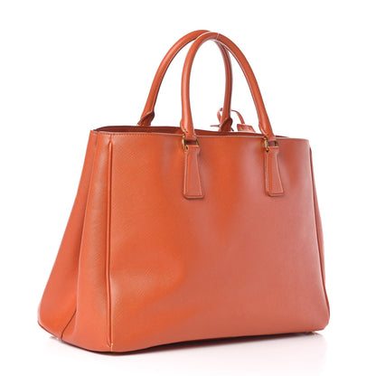Prada Saffiano Lux Large Tote Papaya 3 of 11