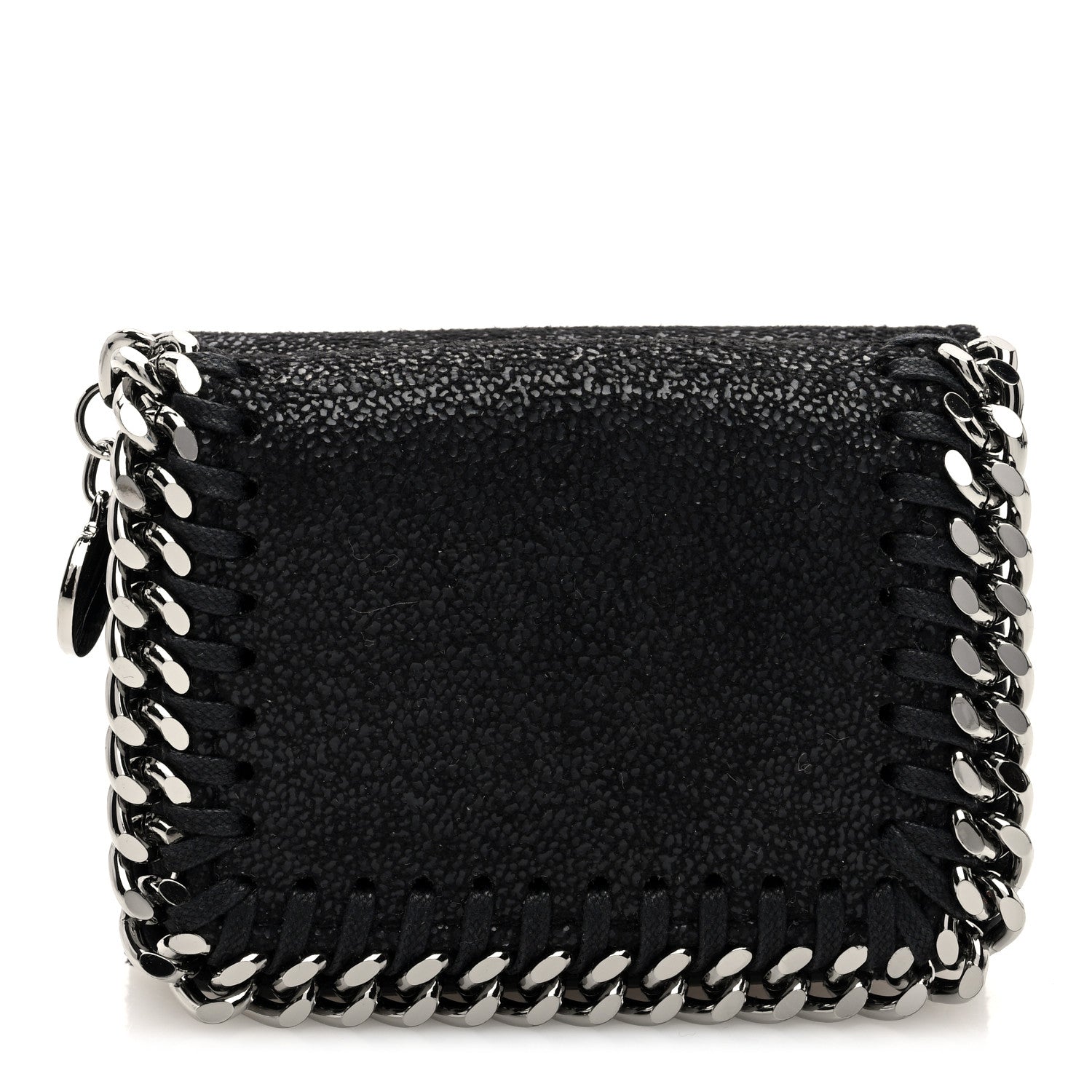 Stella McCartney Shaggy Deer Small Falabella Flap Wallet Black 1 of 7