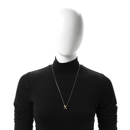 Louis Vuitton Metal LV And Me Letter X Necklace Gold 2 of 5