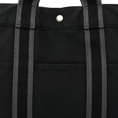Hermes Canvas Herline MM Tote Black 8 of 15