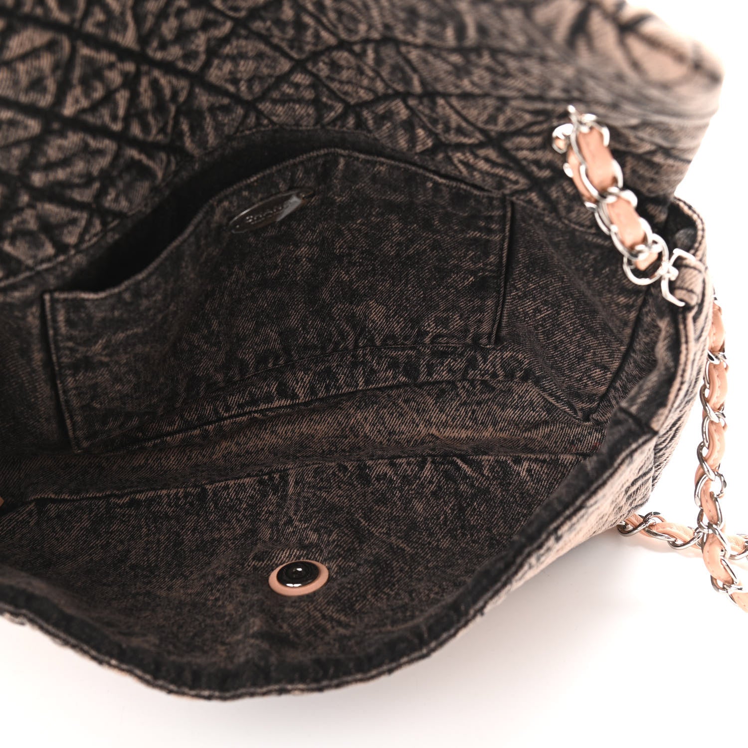 Chanel Denim Quilted Denimpression Flap Rose Clair 5 of 11
