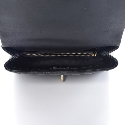 Chanel Caviar Lizard Quilted Small Coco Handle Flap Black 6 of 10
