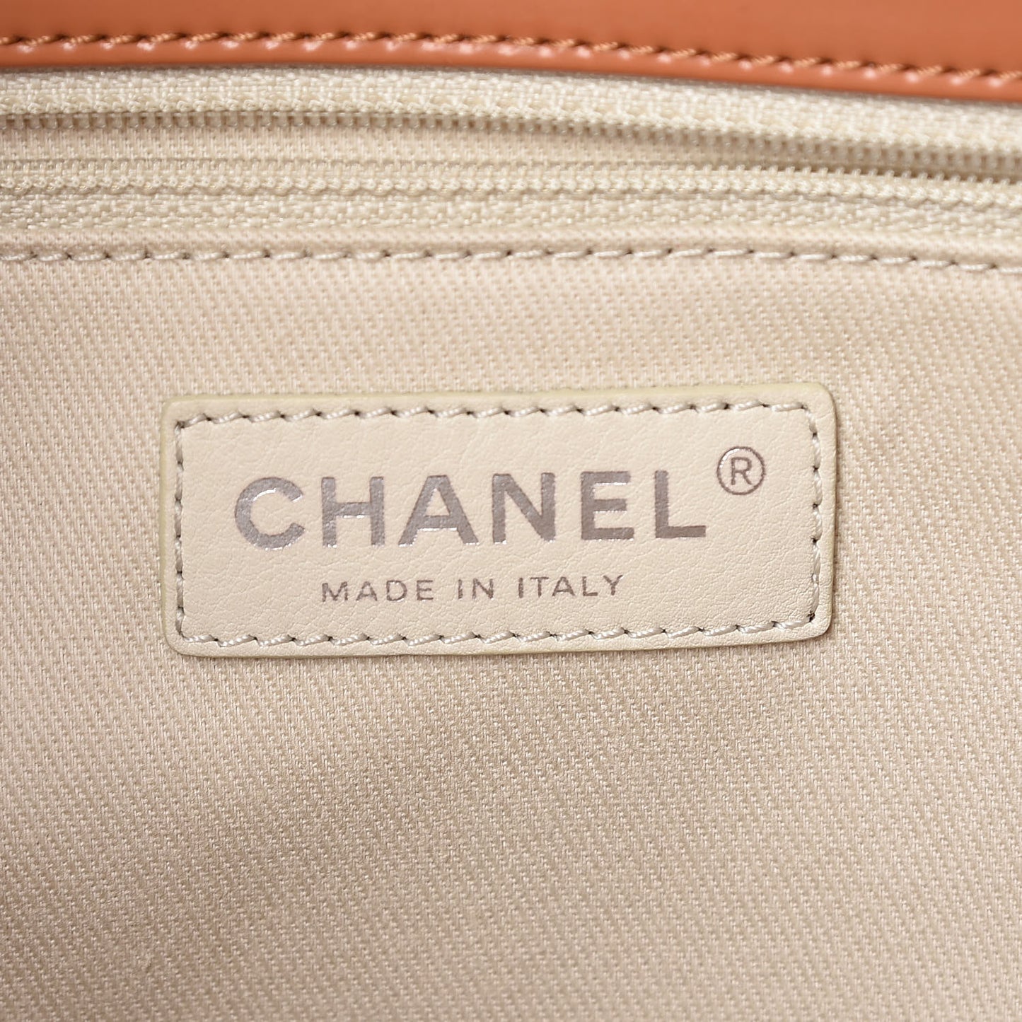 Vinyl Quilted In The Business North South Tote Orange