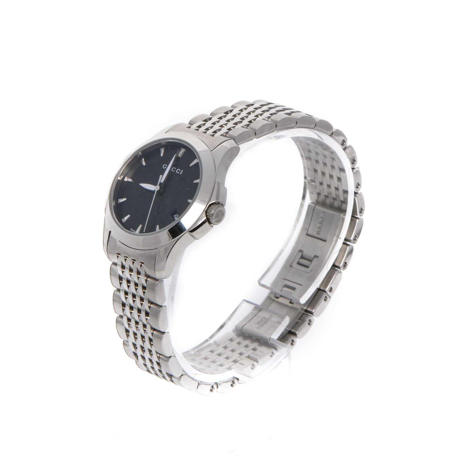 Gucci Stainless Steel 27mm G-Timeless Quartz Watch Black 3 of 8