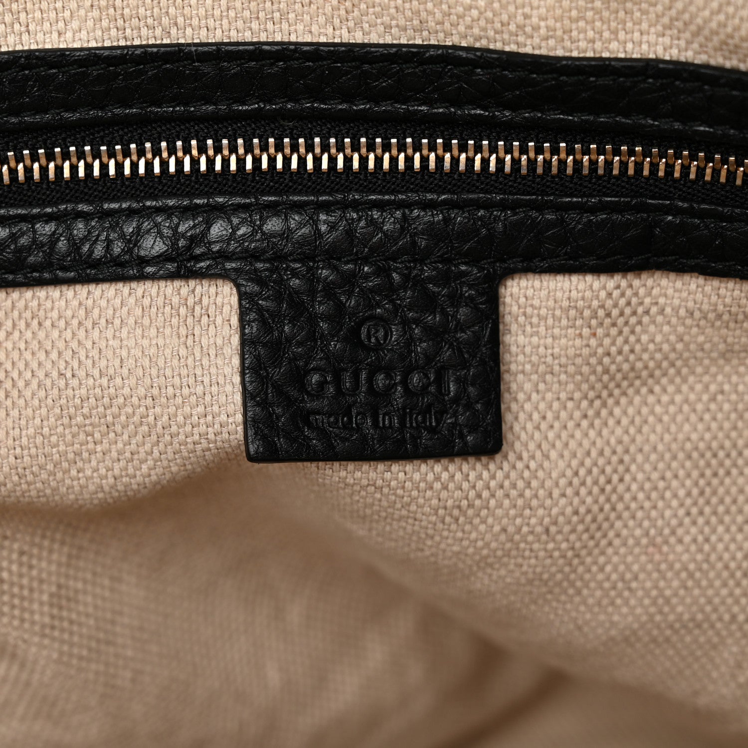 Gucci Pebbled Calfskin Small Soho Top Handle Bag Black 6 of 10