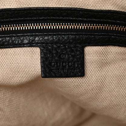 Gucci Pebbled Calfskin Small Soho Top Handle Bag Black 6 of 10