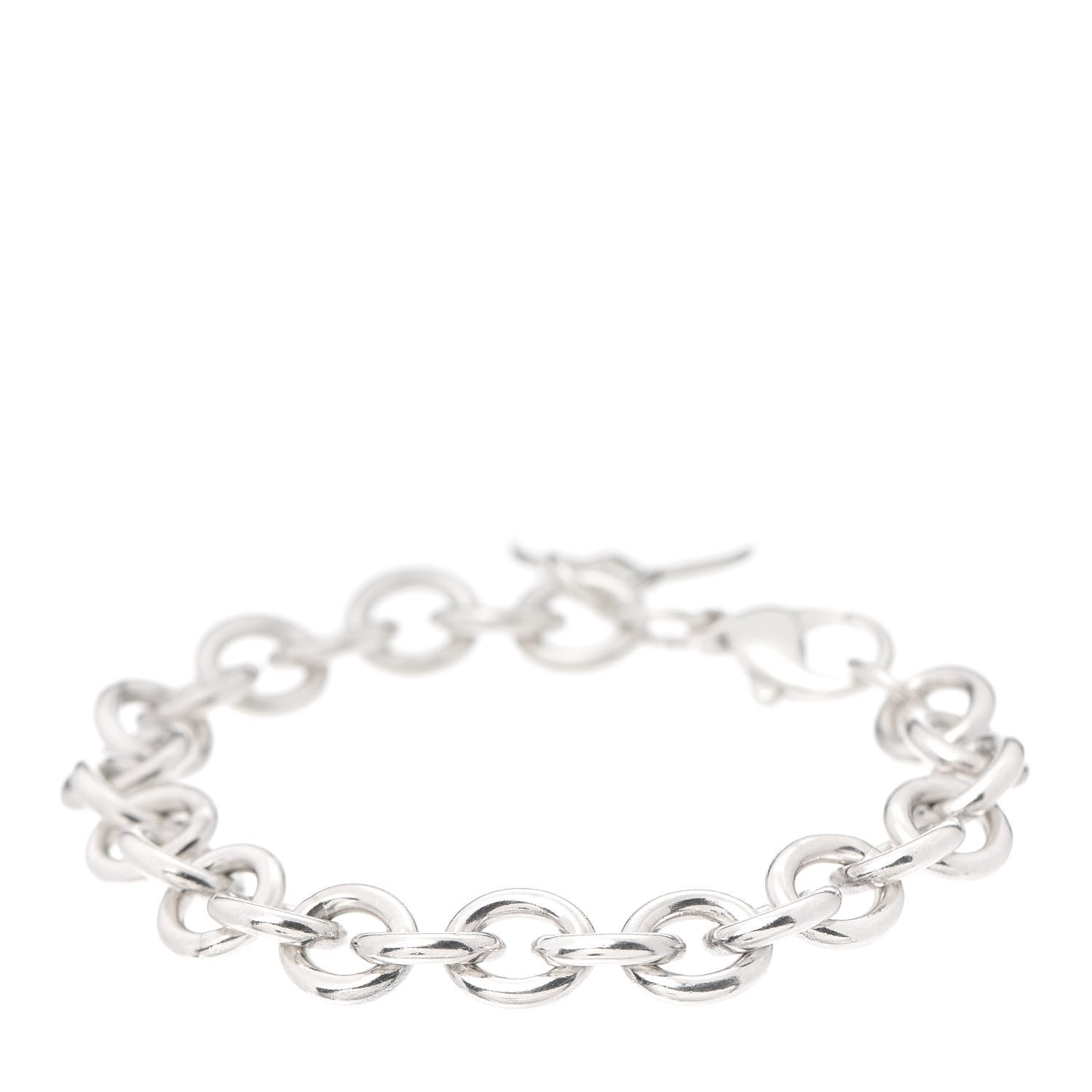 Tiffany Sterling Silver Heart Tag Charm Bracelet 3 of 5