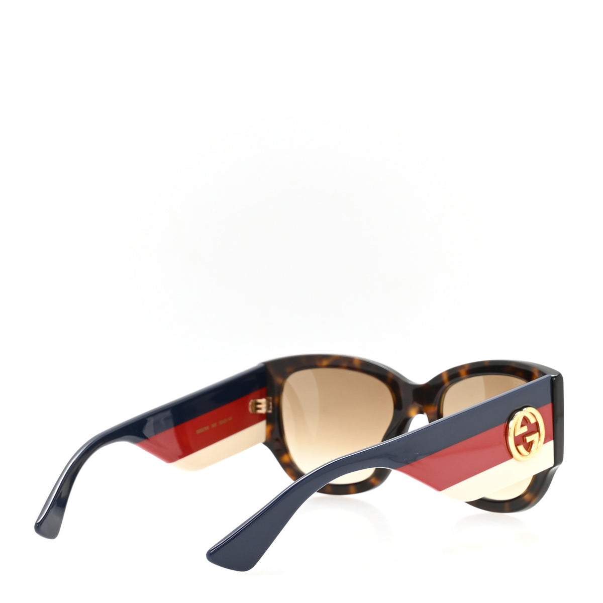 Acetate Web Oversized Frame Rectangle Sunglasses GG0276S Tortoiseshell