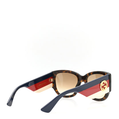 Gucci Acetate Web Oversized Frame Rectangle Sunglasses GG0276S Tortoiseshell 4 of 8