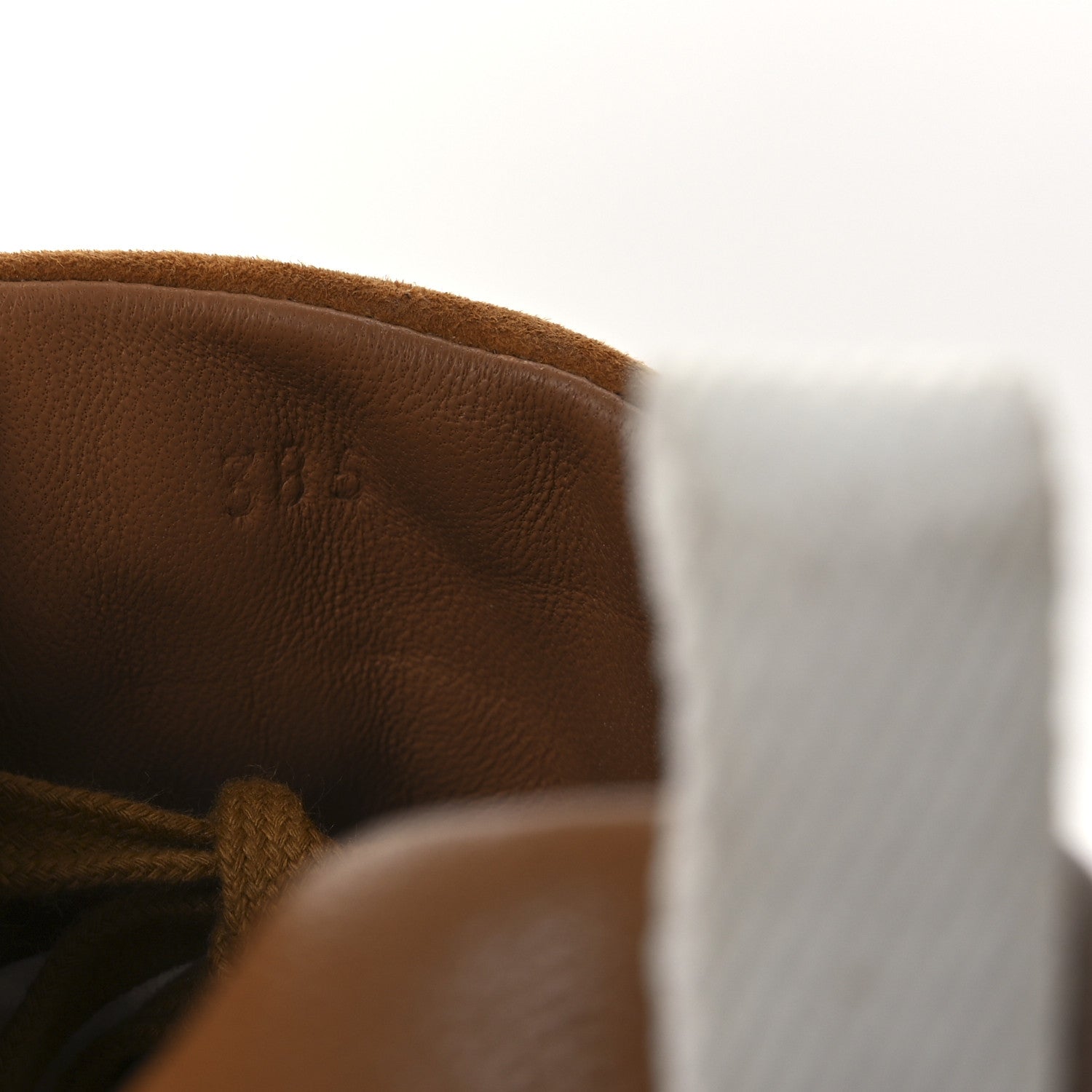 Hermes Sport Goatskin Suede Goatskin Womens Bouncing Sneakers 38.5 Naturel 10 of 11