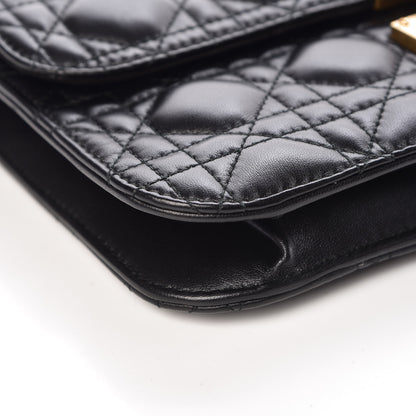Christian Dior Lambskin Cannage Large Dioraddict Flap Bag Black 8 of 14