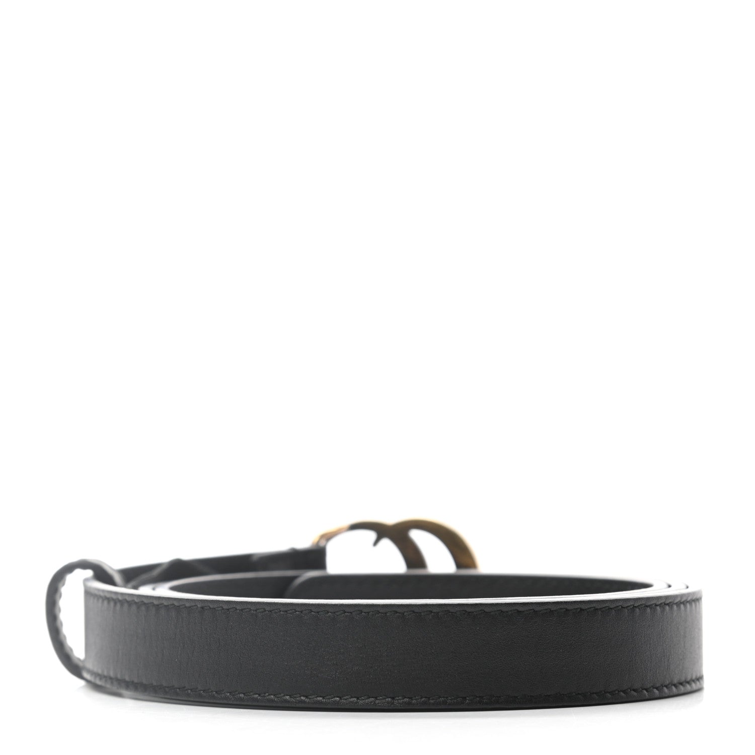 Gucci Calfskin Double G 20mm Belt 90 36 Black 2 of 5