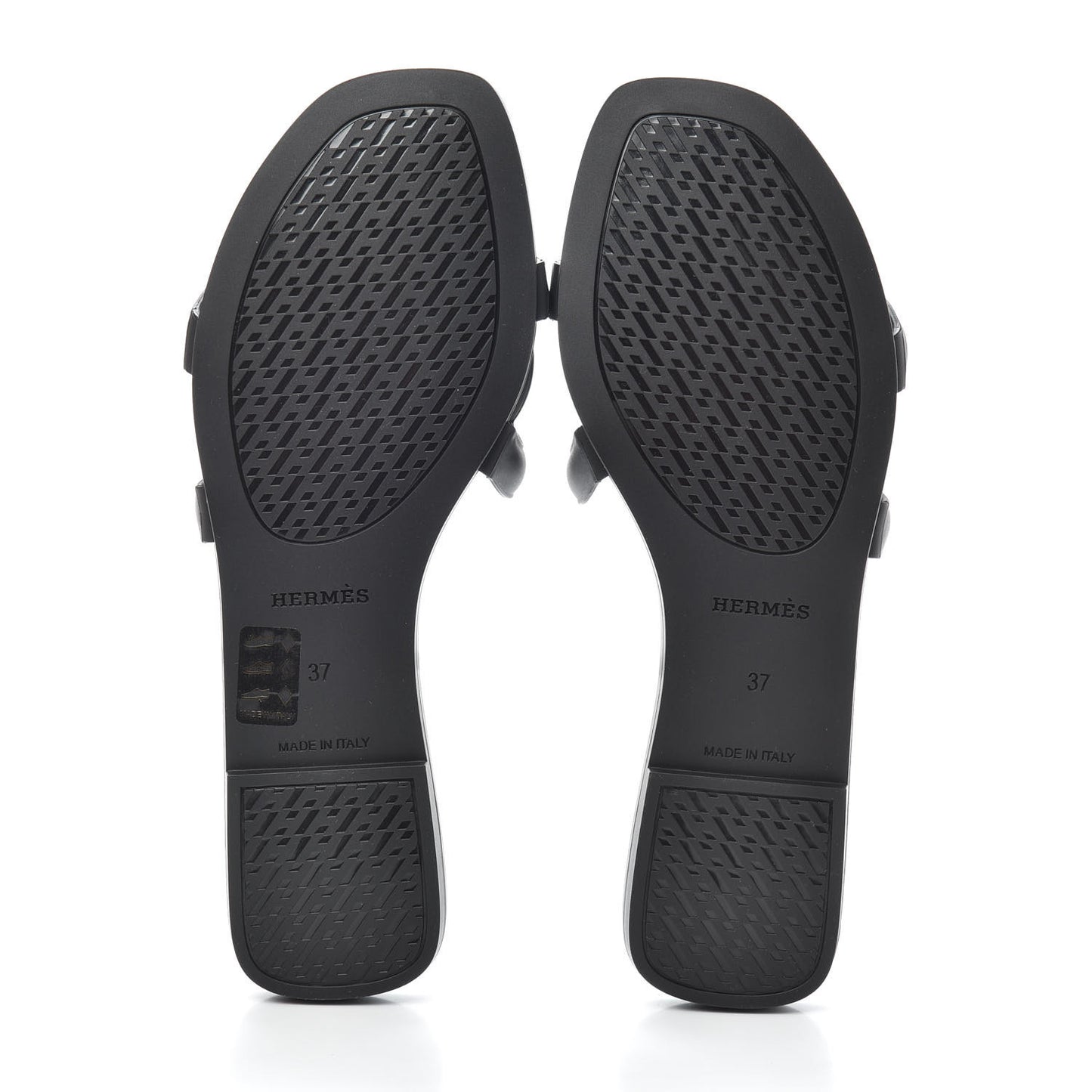 Rubber Aloha Sandals 37 Black