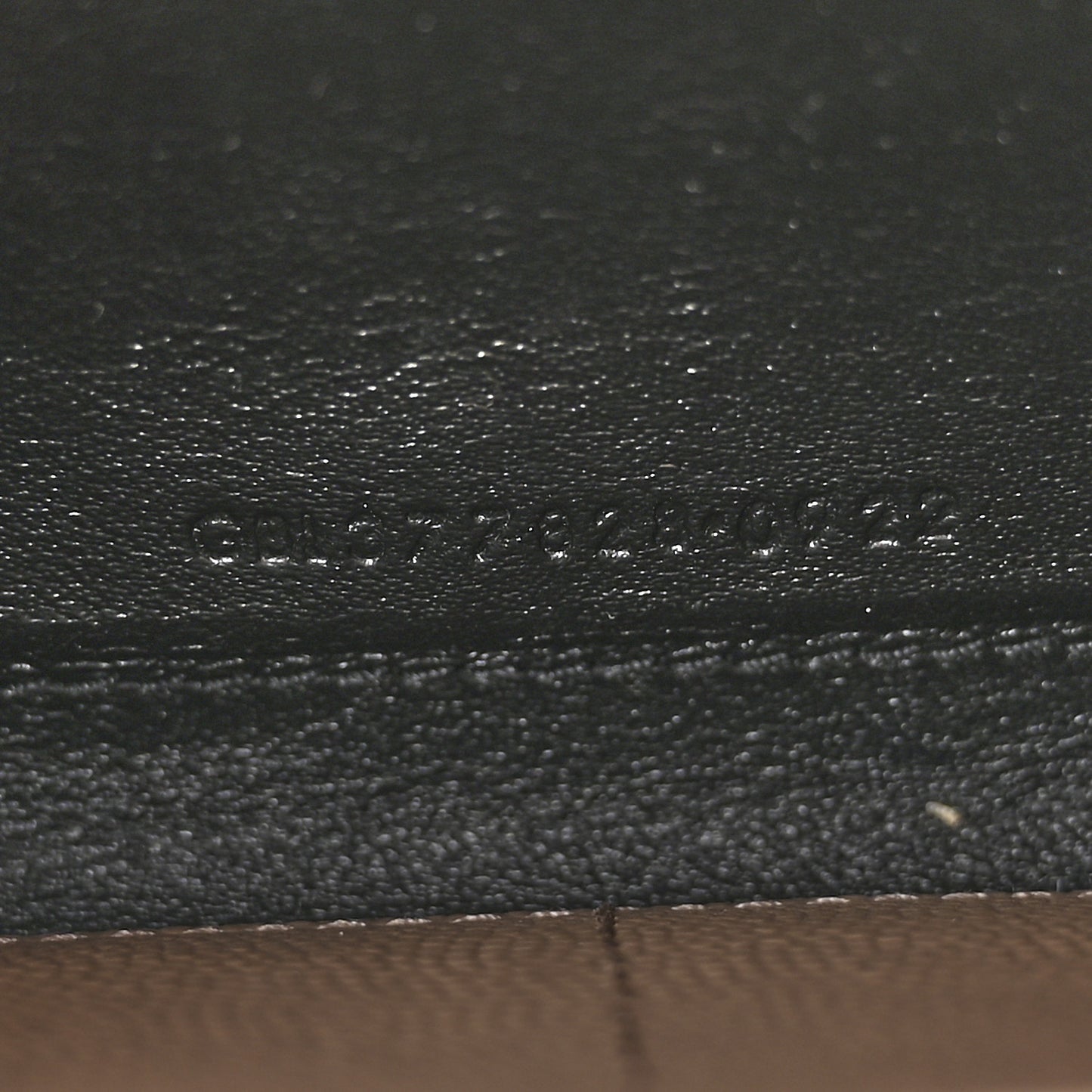 Grain De Poudre Matelasse Chevron Monogram Chain Wallet Dark Beige