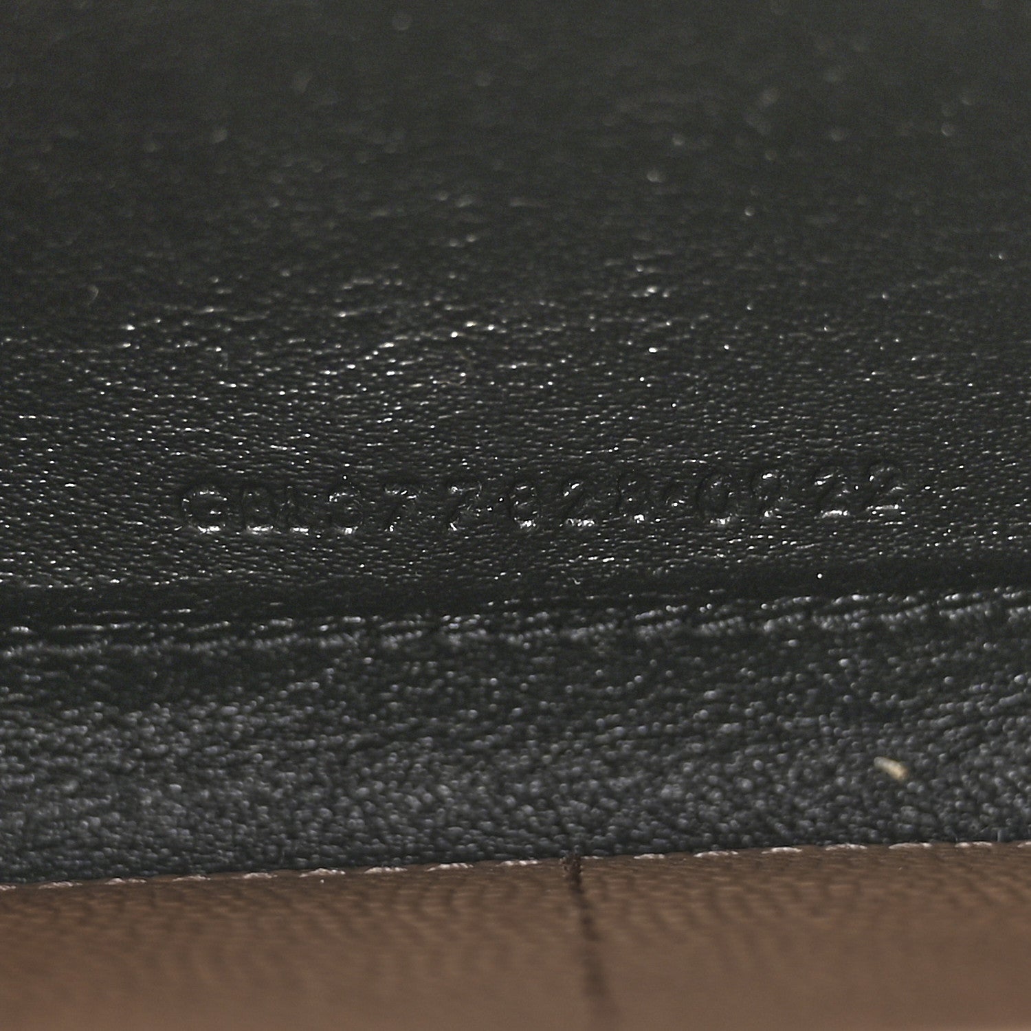 Saint Laurent Grain De Poudre Matelasse Chevron Monogram Chain Wallet Dark Beige 7 of 12