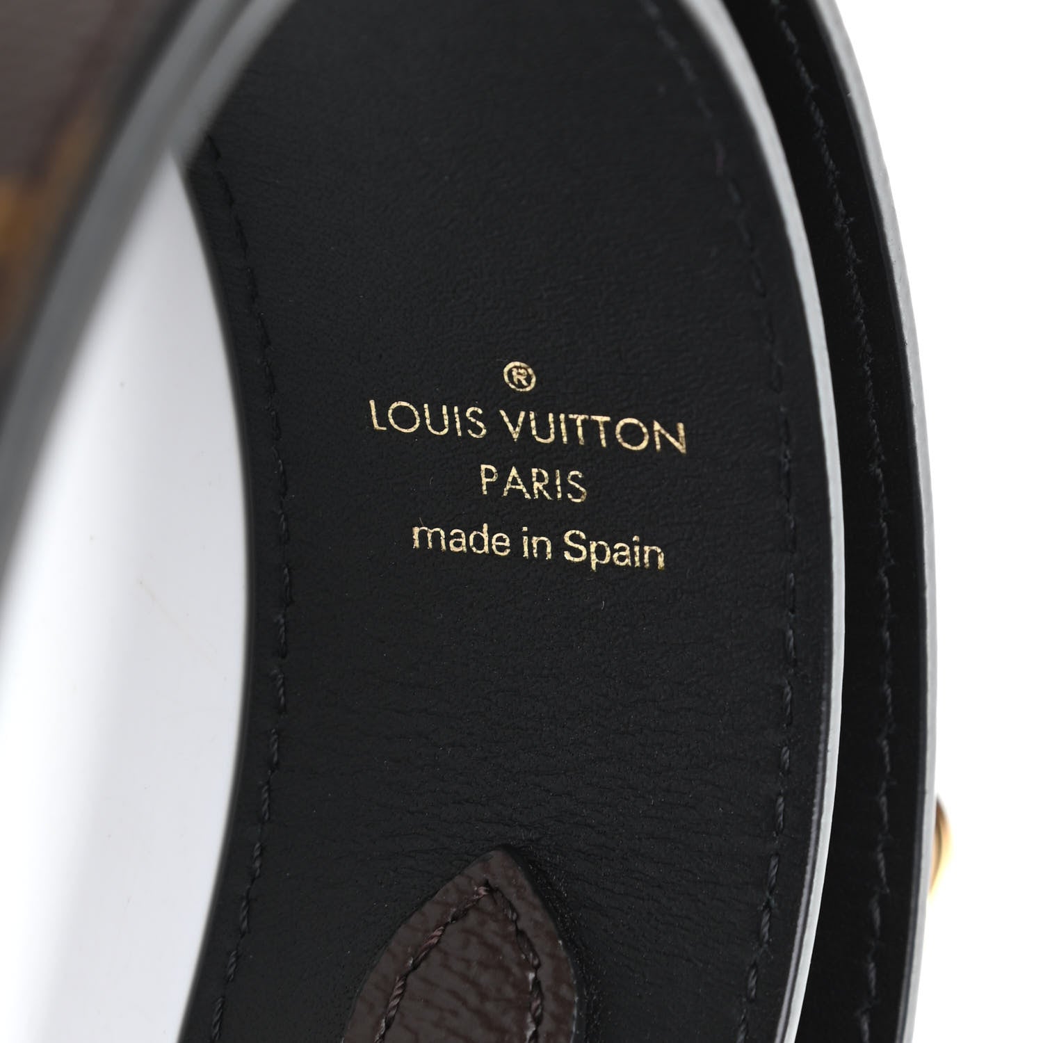 Louis Vuitton Monogram Bandouliere Shoulder Strap Black 3 of 4