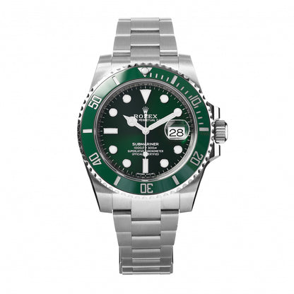 Rolex Stainless Steel 40mm Oyster Perpetual Submariner Date Hulk Watch Green 116610LV 1 of 5
