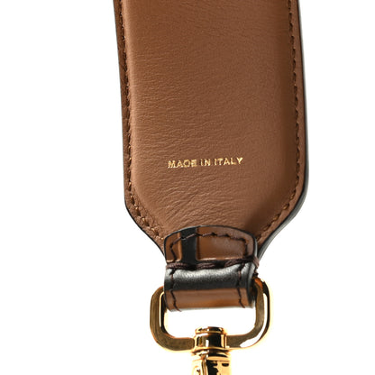 Fendi Calfskin FF 1974 Embossed Strap You Tobacco Black 4 of 5