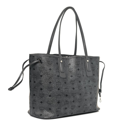 MCM Visetos Medium Liz Reversible Shopper Tote Grey 3 of 21