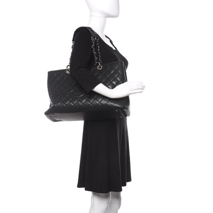 Chanel Caviar Quilted XL Grand Shopping Tote GST Black 2 of 15