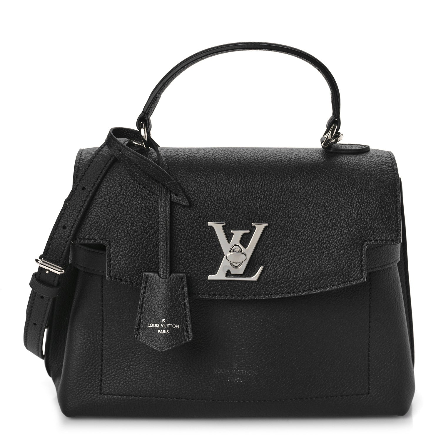 Louis Vuitton Calfskin Lockme Ever BB Black 1 of 8