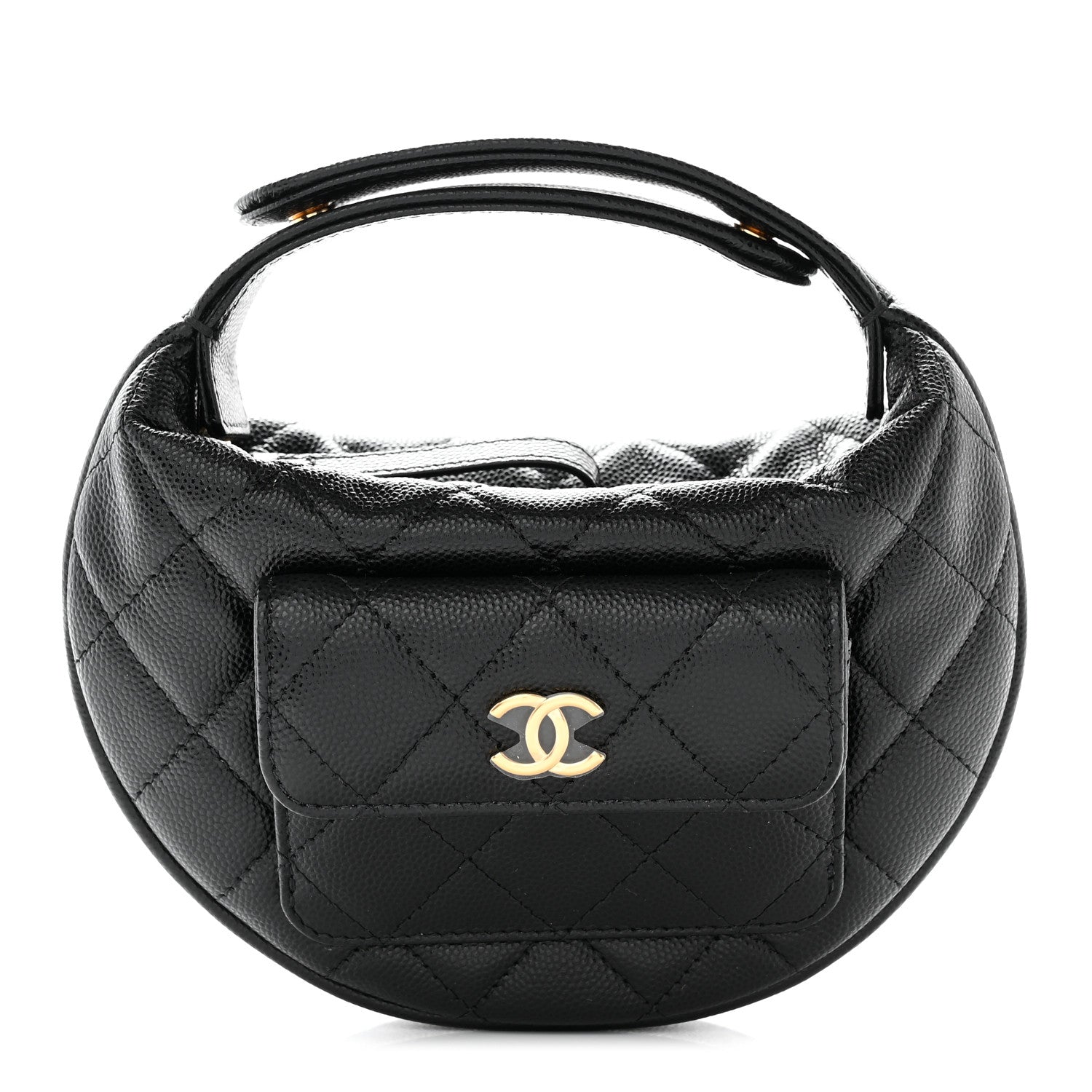 Chanel Caviar Quilted Polly Pocket Pouch Hobo Black 1 of 11