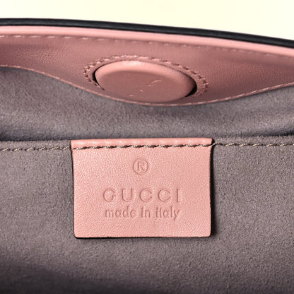Gucci Nappa Bamboo Web Mini Nymphaea Top Handle Bag Perfect Pink Mystic White 6 of 11