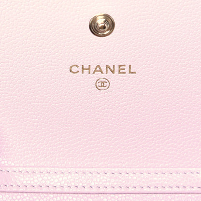 Chanel Caviar Quilted Coco Candy Card Holder On Chain Light Pink 6 of 9