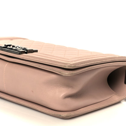 Chanel Lambskin Quilted Medium Boy Flap Light Pink 10 of 11